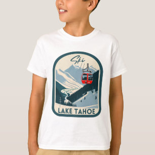 Ski Lake Tahoe Retro Vintage Stil Lake Tahoe Skifa T-Shirt