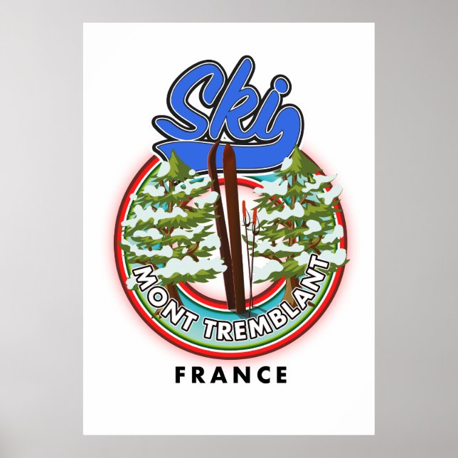 Ski Lake Tahoe Sierra Nevada USA Poster (Vorne)