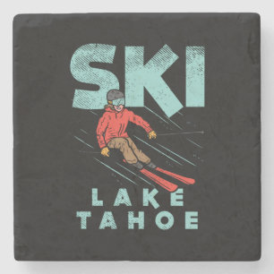 Ski Lake Tahoe Steinuntersetzer