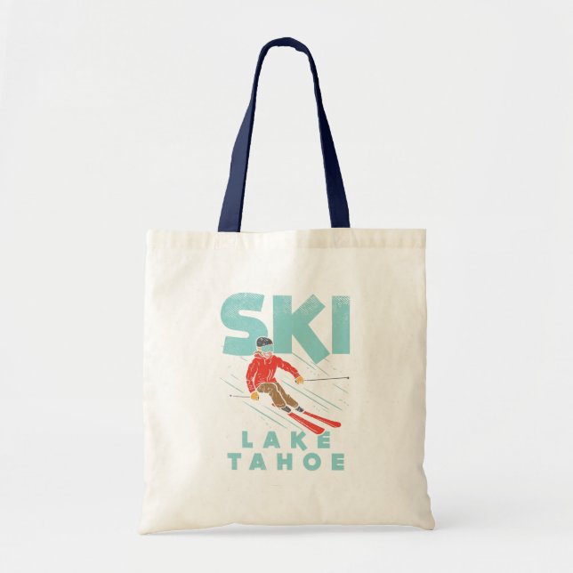 Ski Lake Tahoe Tragetasche (Vorne)
