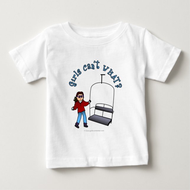 Ski Liftie Girl Baby T-shirt (Vorderseite)