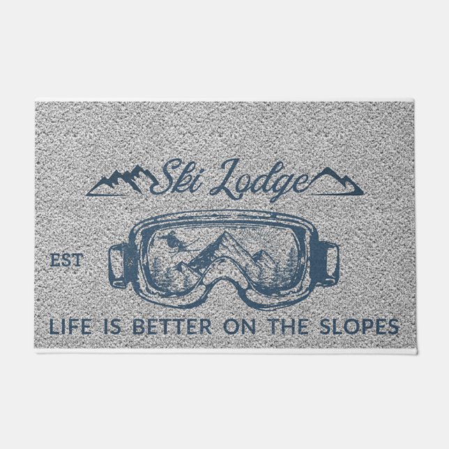 Ski Lodge, Life Is Better On The Slopes Fußmatte (Vorderseite)