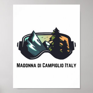Ski Madonna Di Campiglio Italien Bergskifahren T M Poster