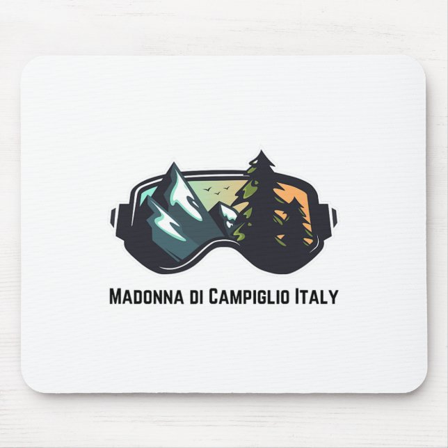 Ski Madonna di Campiglio Italien Wandern Ristorant Mousepad (Vorne)