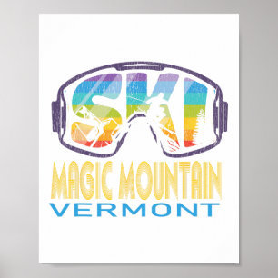 Ski Magic Mountain Vermont Skiurlaub Poster