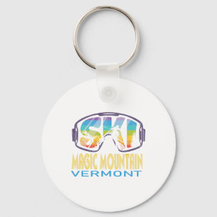 Ski Magic Mountain Vermont Skiurlaub Schlüsselanhänger