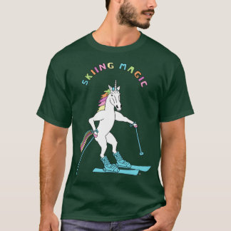 Ski Magic Unicorn Kontur T-Shirt