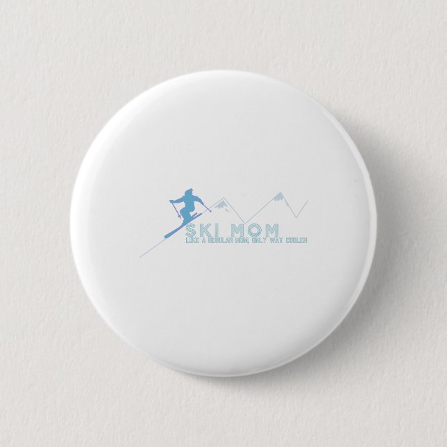 Ski-Mama Skiverleih Button (Vorderseite)