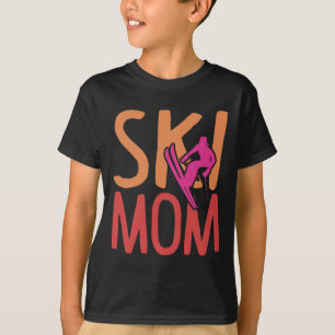 Ski-Mama Wintersport Frauen Lustiger Skiliebhaber T-Shirt