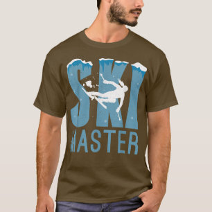 Ski Master Snow Winter Skiläufer T-Shirt