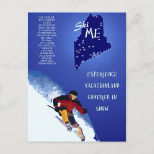 Ski ME Poster Postkarte