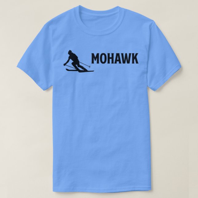 Ski Mohawk Mohawk Mountain Resort CT Skifahren T-Shirt (Design vorne)