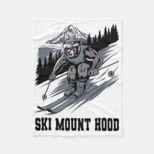 Ski-Monster rast den Mount Hood Oregon hinunter Wo Fleecedecke
