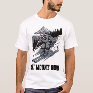 Ski-Monster rast den Mount Hood Oregon runter Wow T-Shirt