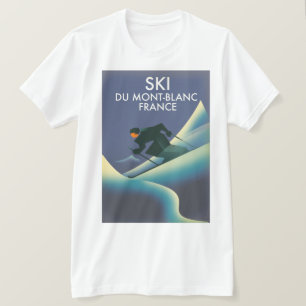Ski Mont Blanc Frankreich T-Shirt