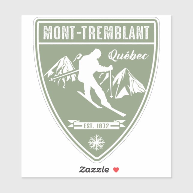 Ski Mont-Tremblant Quebec Aufkleber (Blatt)
