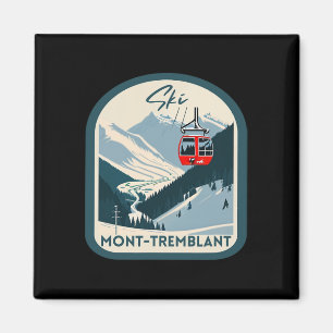 Ski Mont-tremblant Retro Vintage Stil Mont-trembl Magnet