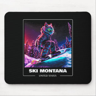 Ski Montana Vereinigte Staaten Ski Skifahren Skifa Mousepad