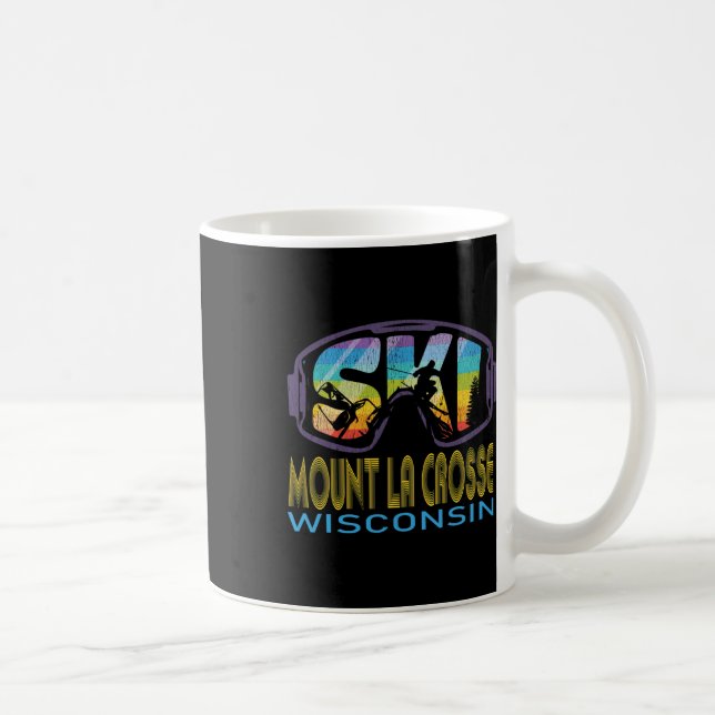 Ski Mount La Crosse Wisconsin Skiurlaub  Kaffeetasse (Rechts)