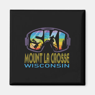 Ski Mount La Crosse Wisconsin Skiurlaub Magnet