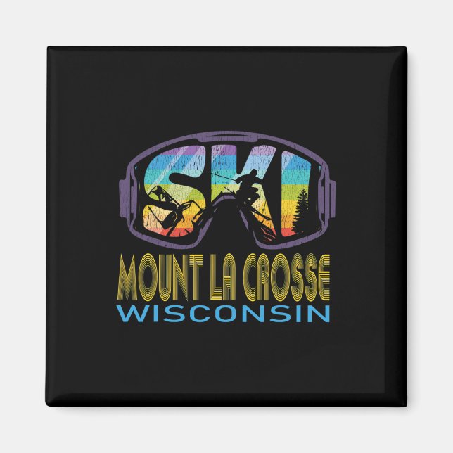 Ski Mount La Crosse Wisconsin Skiurlaub  Magnet (Vorne)