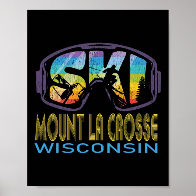 Ski Mount La Crosse Wisconsin Skiurlaub  Poster (Vorne)