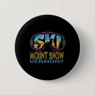 Ski Mount Snow Vermont Skiurlaub Button