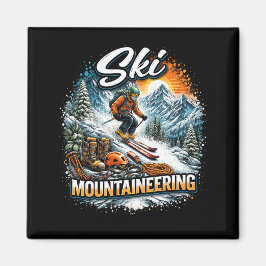 Ski Mountaineering Magnet