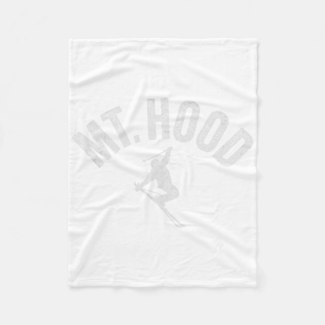 Ski Mt Hood oder (oregon) Cooler Berg Hood Winter  Fleecedecke (Vorderseite)