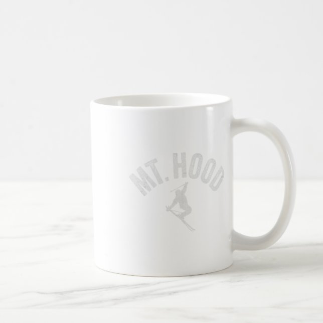 Ski Mt Hood oder (oregon) Cooler Berg Hood Winter  Kaffeetasse (Rechts)