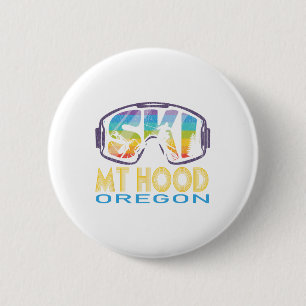 Ski Mt Hood Oregon Skiurlaub Button