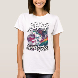 Ski New Hampshire Abenteuer Skifahren Nh Usa T-Shirt