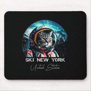 Ski New York Vereinigte Staaten Ski Skifahren Skif Mousepad