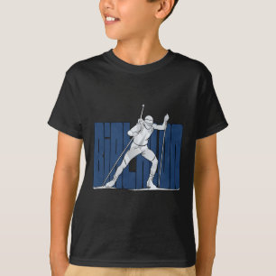 Ski Nordic Snow Winter Skifahren Biathlon Athlon T-Shirt