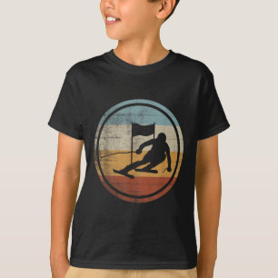 Ski North Dakota Staat Cow Lover & Bauer Skii T-Shirt
