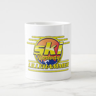 Ski Norwegen Lillehammer 80er vibe Jumbo-Tasse