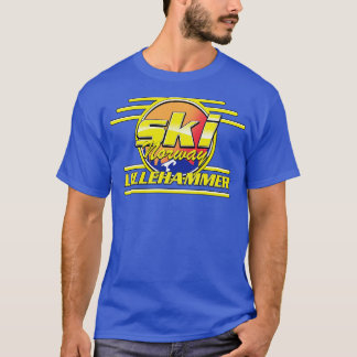 Ski Norwegen Lillehammer 80er vibe T-Shirt