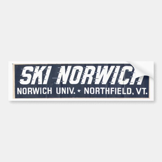 Ski Norwich Autoaufkleber (Vorne)