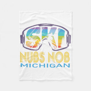 Ski Nubs Nob Michigan Skiurlaub Fleecedecke