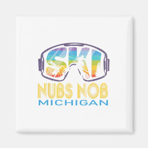 Ski Nubs Nob Michigan Skiurlaub Magnet