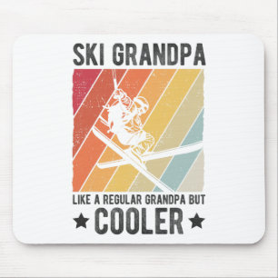 Ski Opa wie ein normaler Opa, aber cooler Ski Mousepad