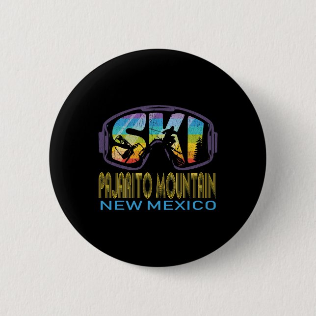 Ski Pajarito Mountain New Mexico Skiurlaub  Button (Vorderseite)