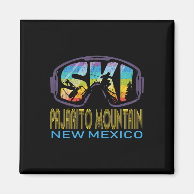 Ski Pajarito Mountain New Mexico Skiurlaub  Magnet (Vorne)