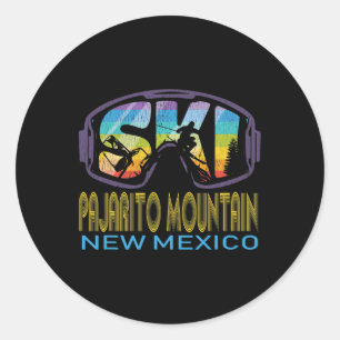 Ski Pajarito Mountain New Mexico Skiurlaub Runder Aufkleber