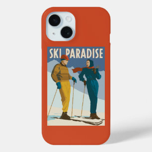 Ski-Paradies Vintage-Druck Case-Mate iPhone Hülle