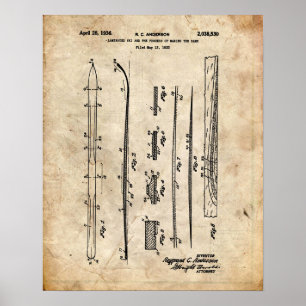 Ski-Patent Poster