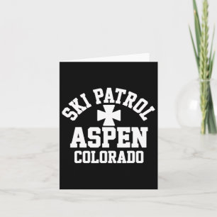Ski Patrol Aspen Colorado Skifahren und Snowboarde Karte