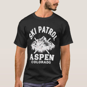 Ski Patrol Aspen Colorado Skifahren und Snowboarde T-Shirt