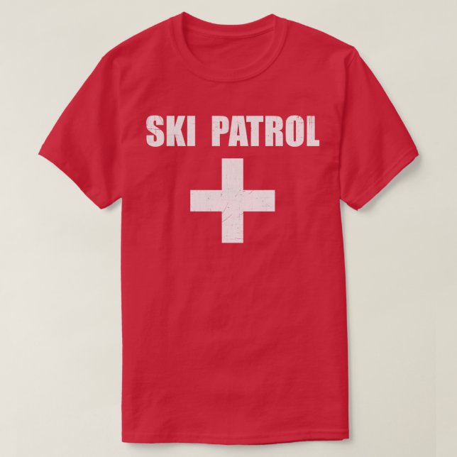 Ski Patrol Skifahren Erste Hilfe Winterferienwohnu T-Shirt (Design vorne)