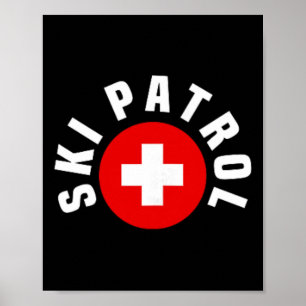 Ski-Patrouillen-Tasche Ausrüstung Hang Notfall Ski Poster